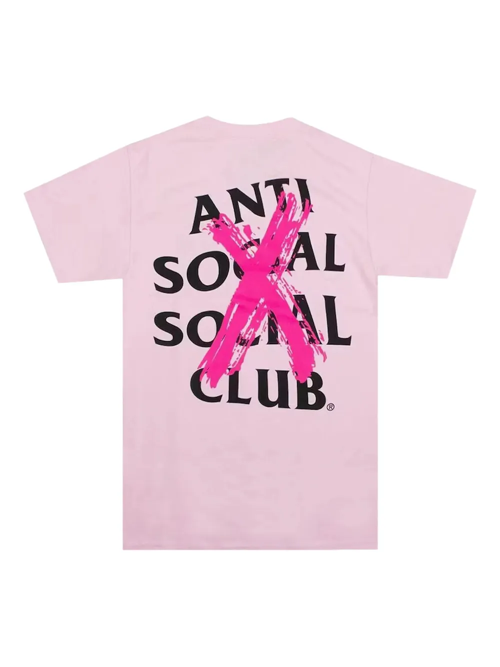 Anti Social Social Club T-shirt met logo - Roze