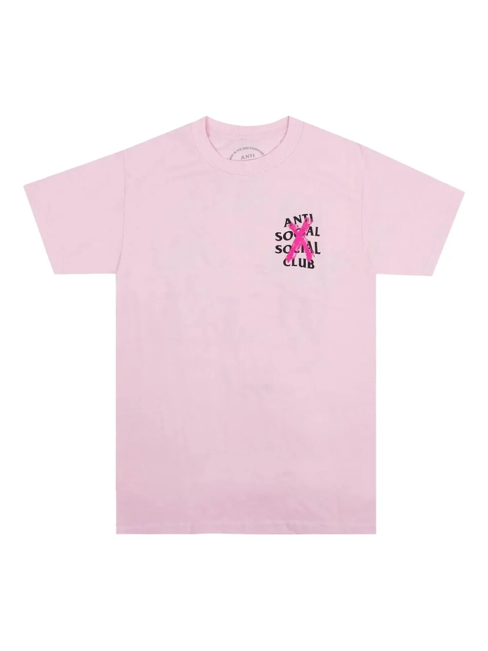 Anti Social Social Club Cancelled logo T-shirt | Pink | Image 1