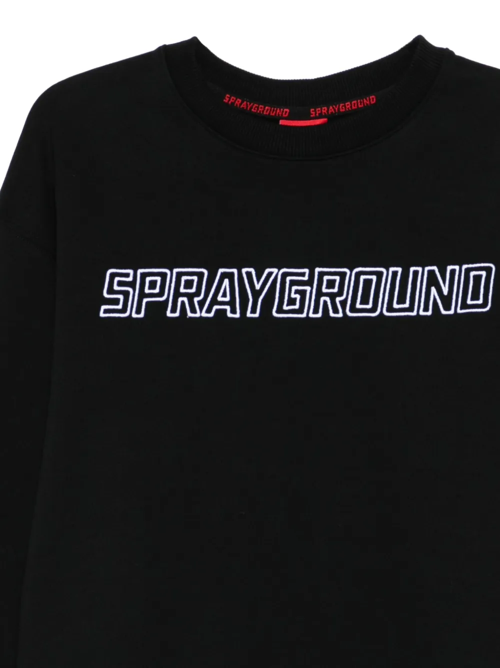Sprayground Logo-embroidered Sweatshirt In Black