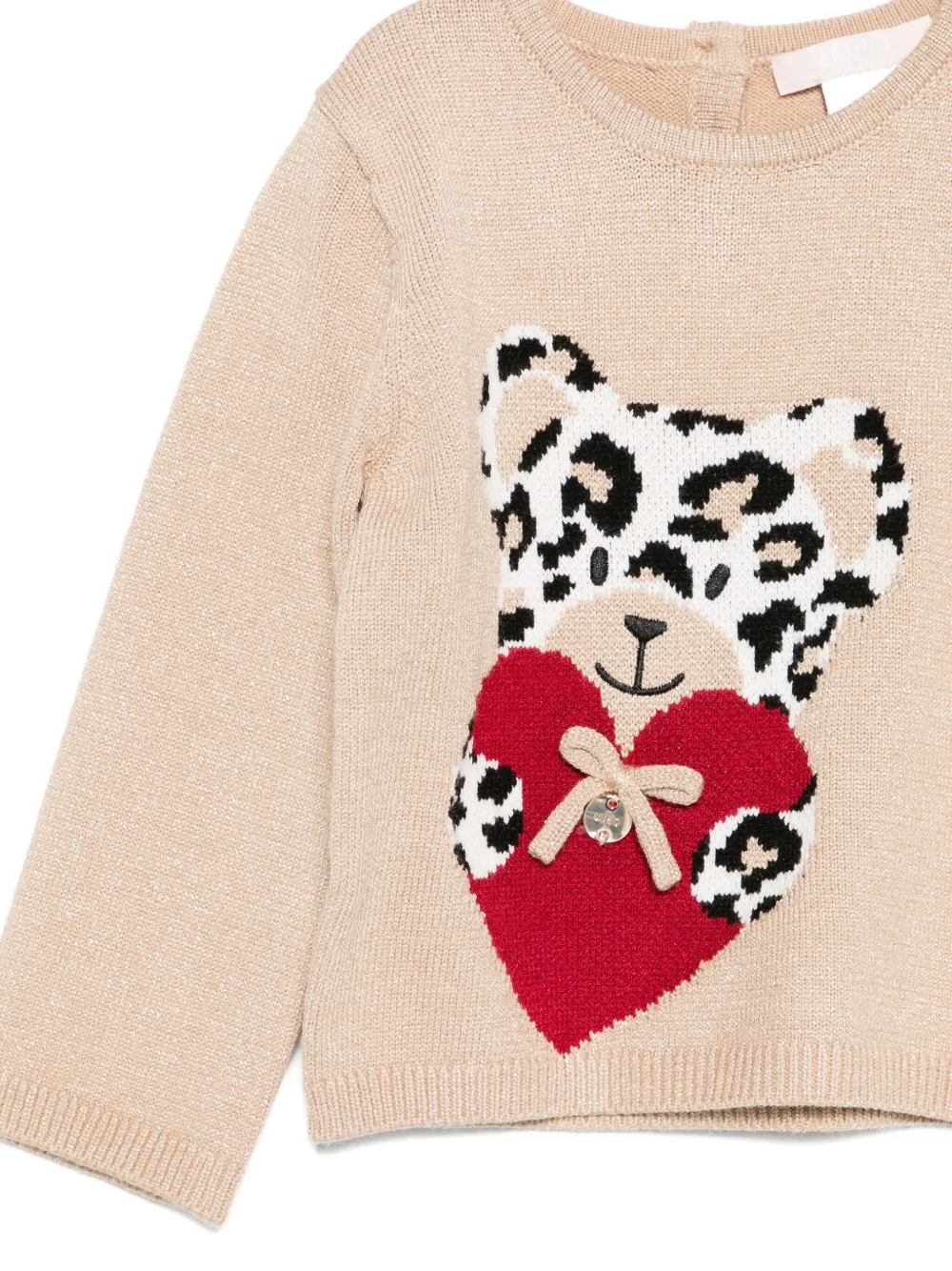 LIU JO Intarsia trui Beige