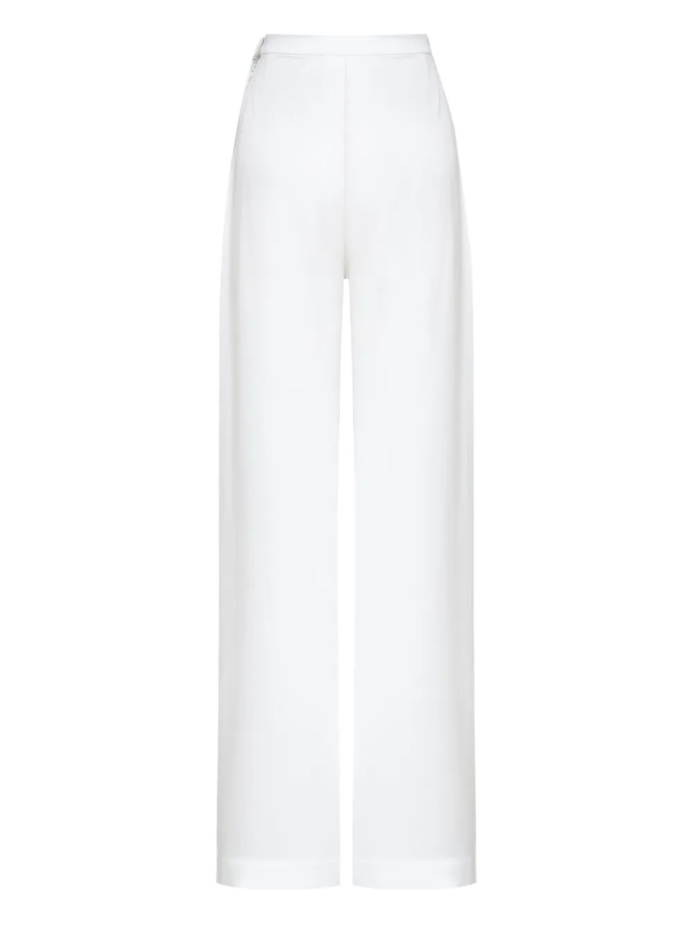 Gloria Coelho Plooibroek met wijde pijpen - Wit