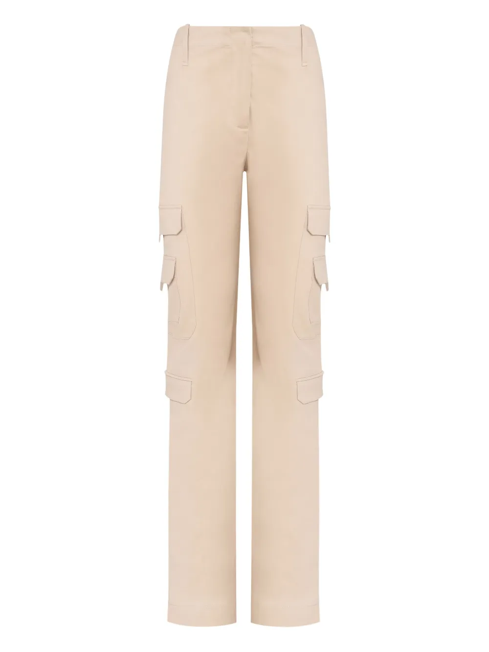 Gloria Coelho Cargo Pocket Trousers In Neutral