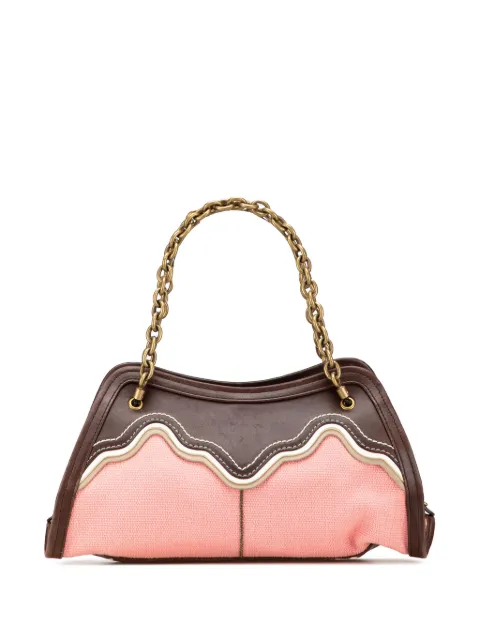 Bottega Veneta Pre-Owned 2007-2011 Nappa Trimmed Canvas Chain handbag