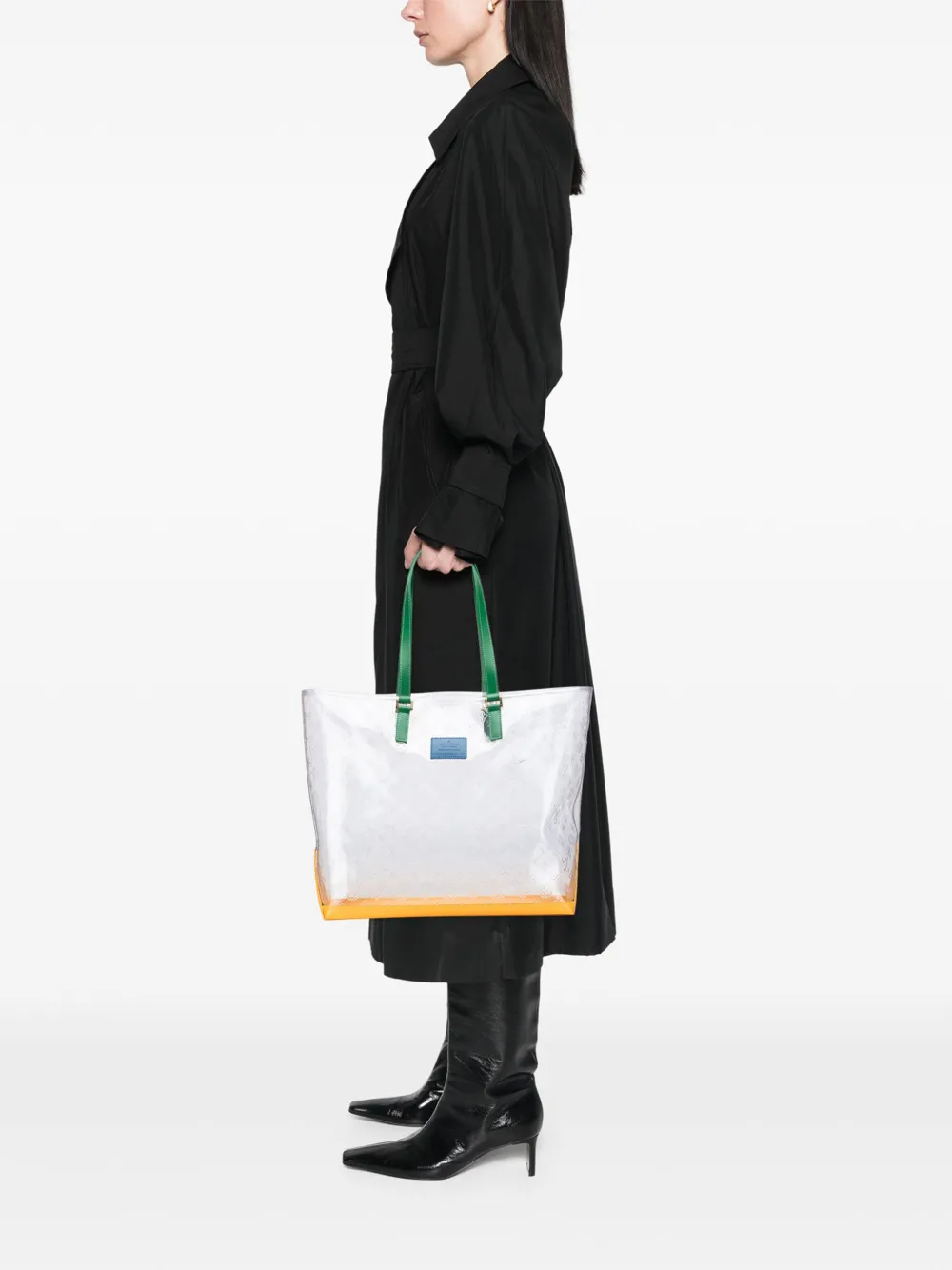 Louis Vuitton Pre-Owned 1999 Limited Edition Brazil 500th Anniversary Monogram Vinyl Clear Cabas tote bag | Pre-Owned | Image 2