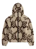 Daily Paper shield-pattern hooded jacket - Neutrals