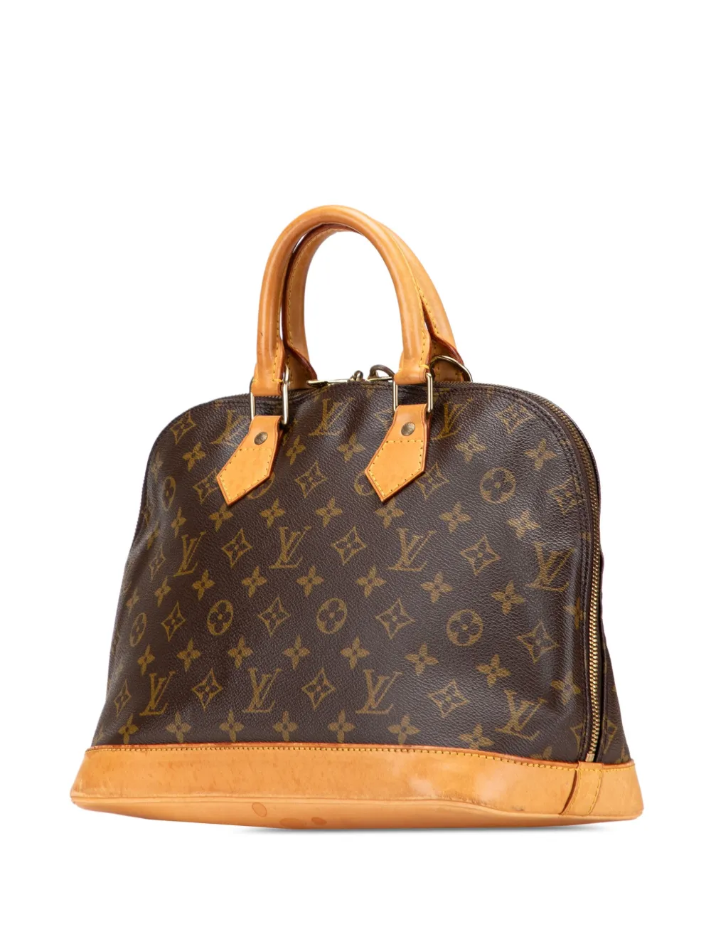 Pre-owned Louis Vuitton 1996 Monogram Alma Pm Handbag In Brown
