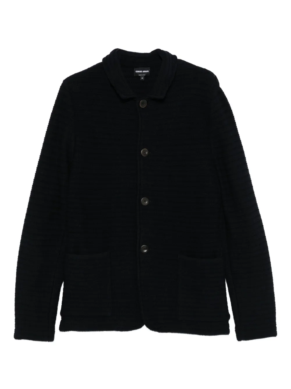 Giorgio Armani sobrecamisa con botones | negro | Image 1