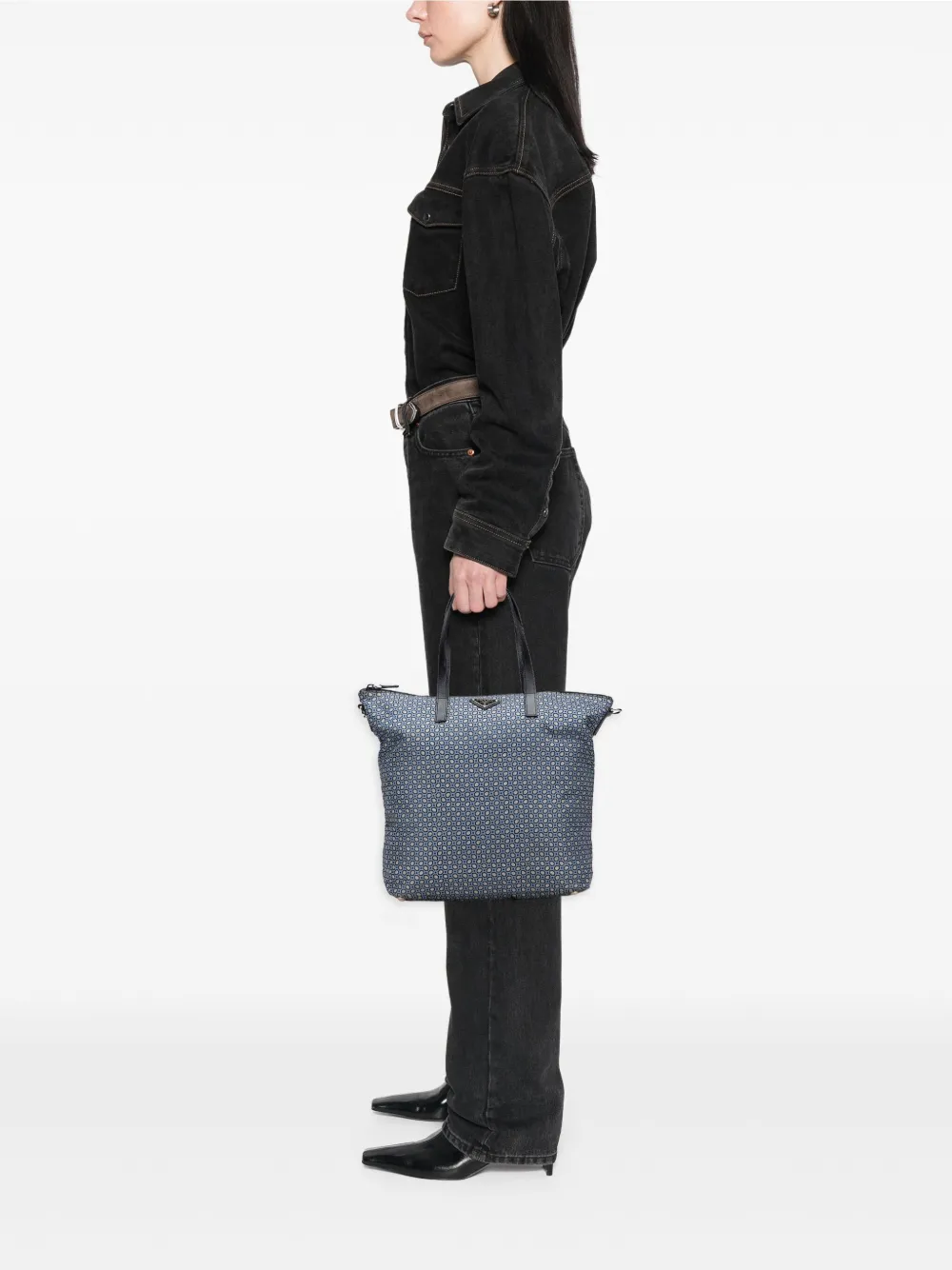 Prada Pre-Owned 2013-2025 Tessuto Stampato satchel | Pre-Owned | Image 2