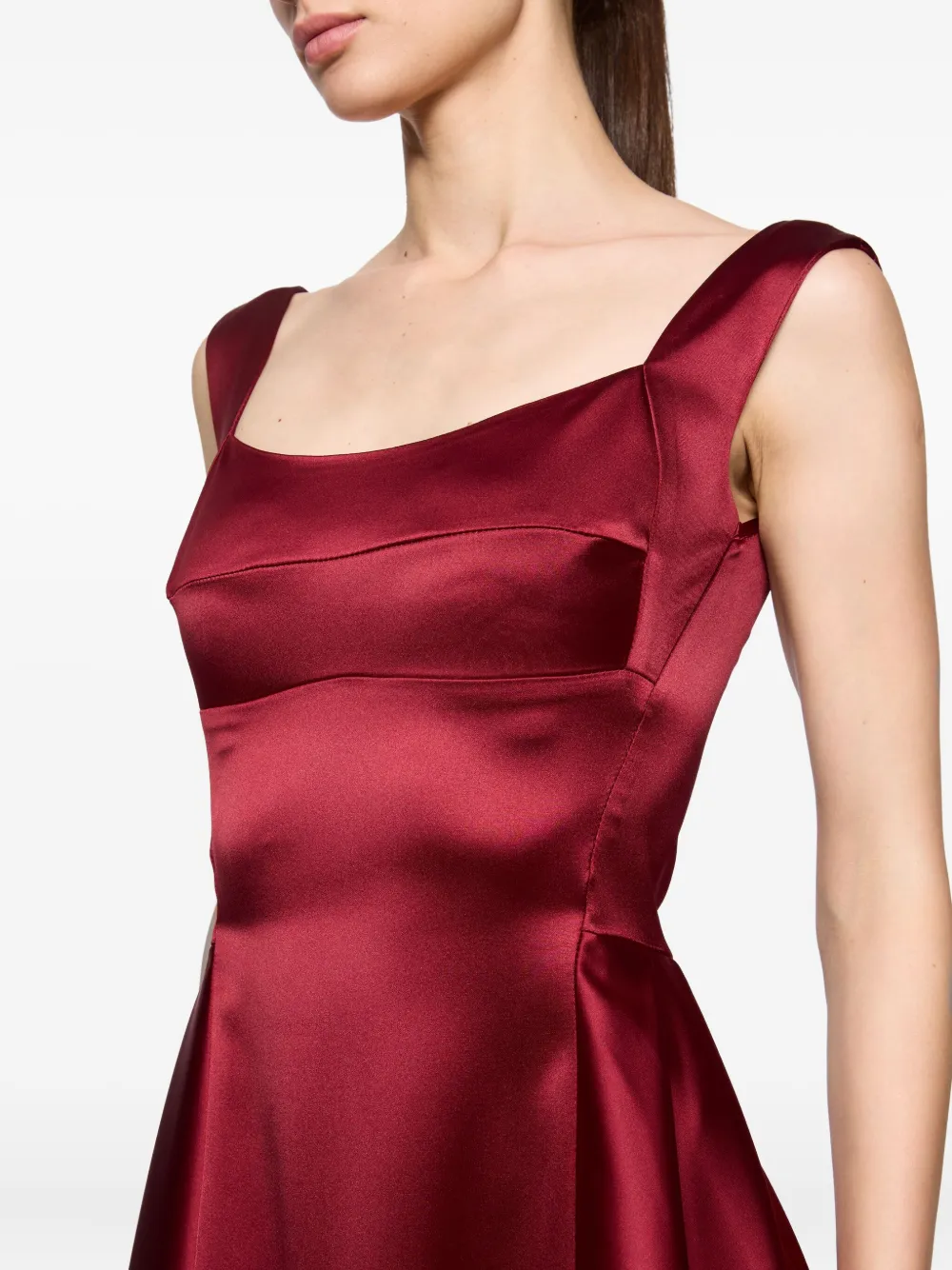 Atu Body Couture Jurk met vierkante hals Rood