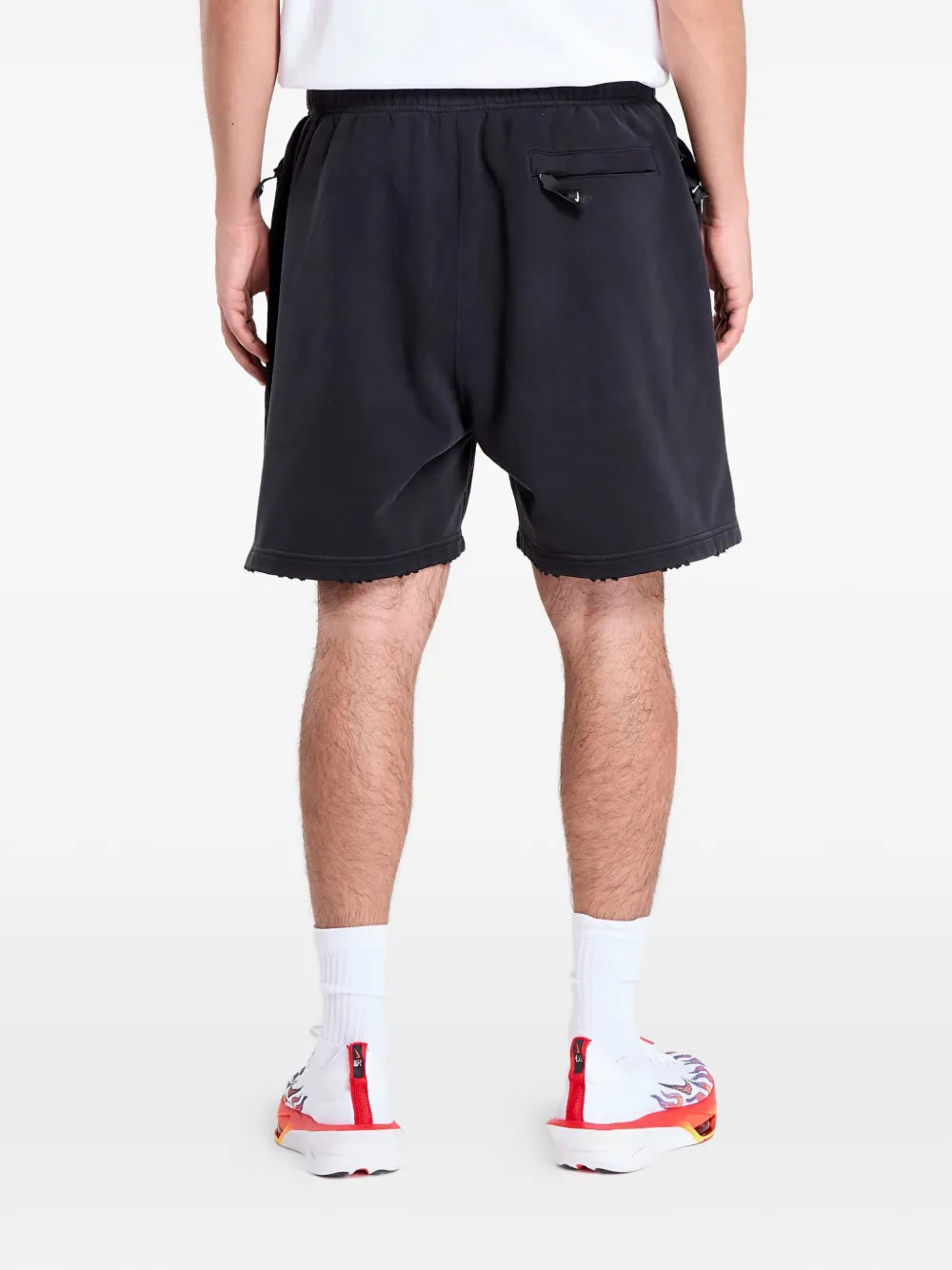 Swoosh-Embroidery Track Shorts