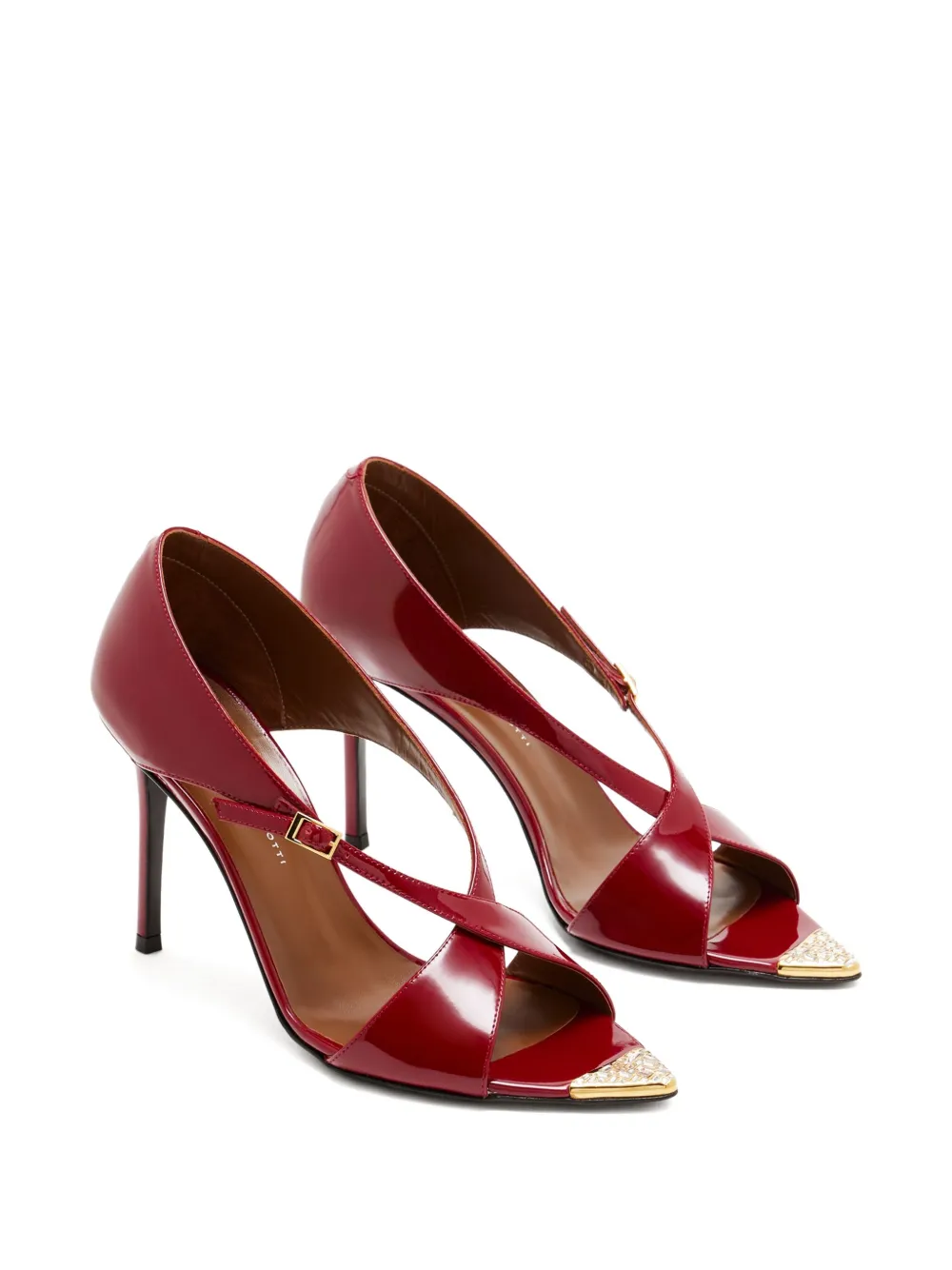 Giuseppe Zanotti Intriigo Croisée Crystal 90 In Red