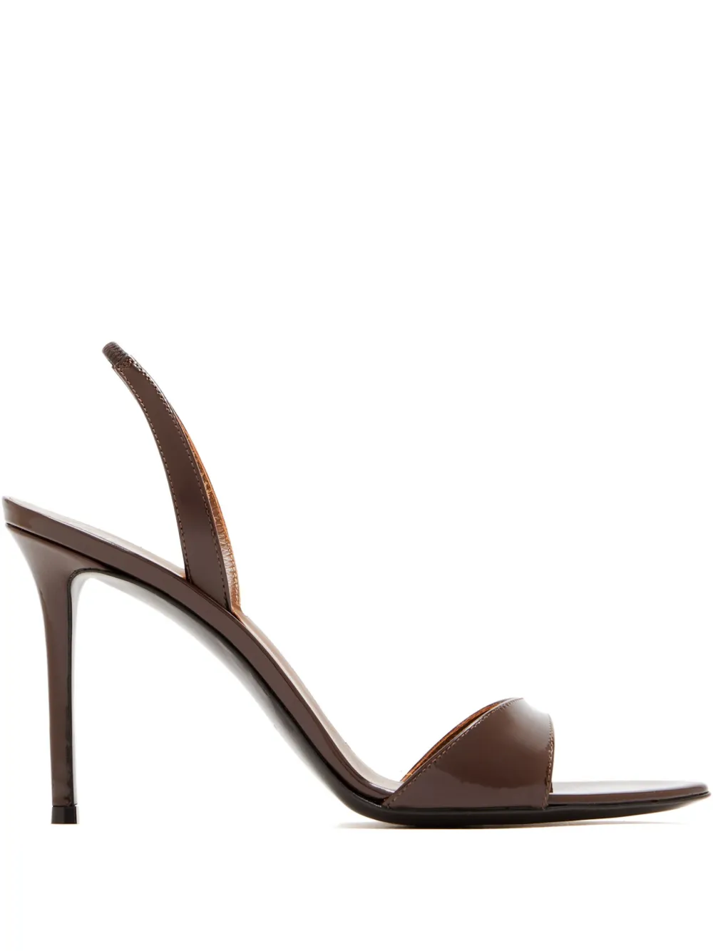 Giuseppe Zanotti 90mm slingback stiletto sandals Brown