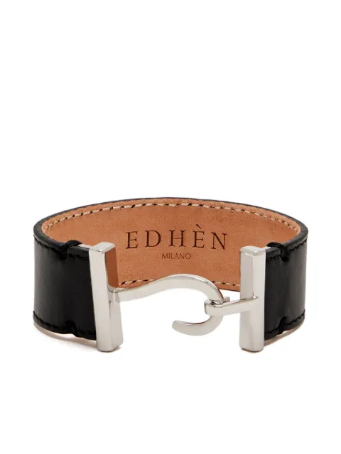 Edhen Milano leather hook-fastening bracelet