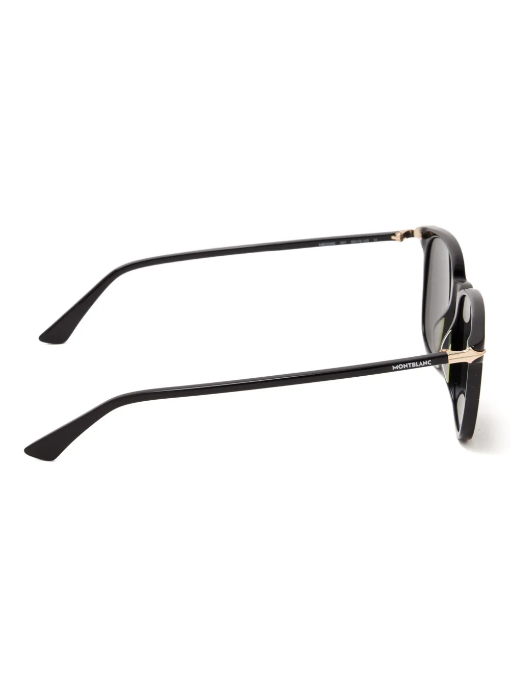 MONT BLANC EYEWEAR Zonnebril met vierkant montuur Zwart
