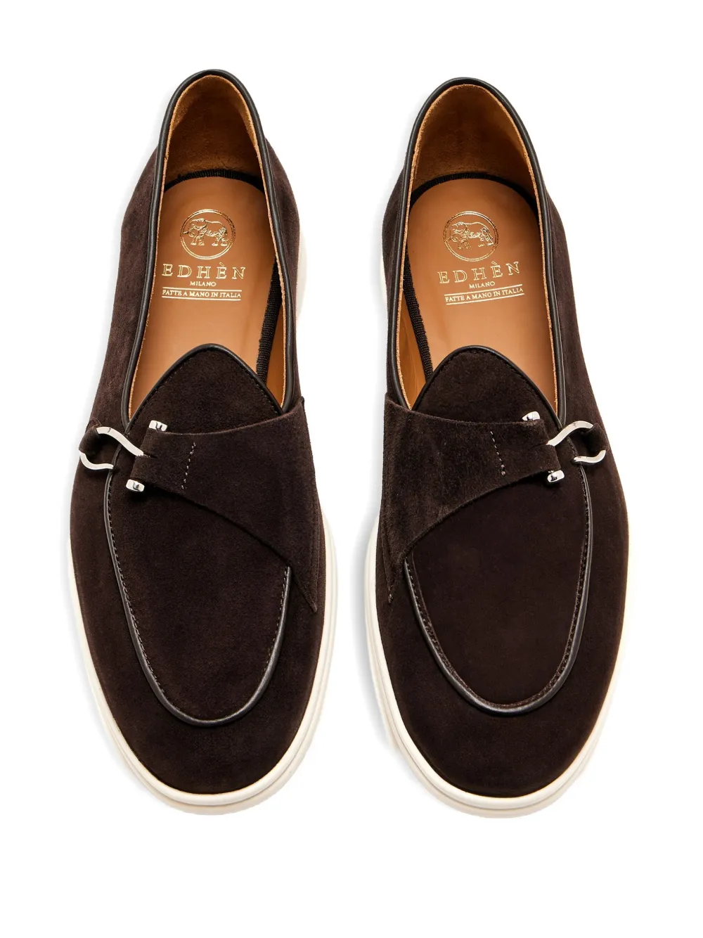 Edhen Milano suede loafers - Bruin