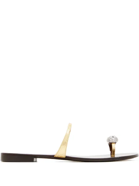 Giuseppe Zanotti crystal-embellished leather sandals