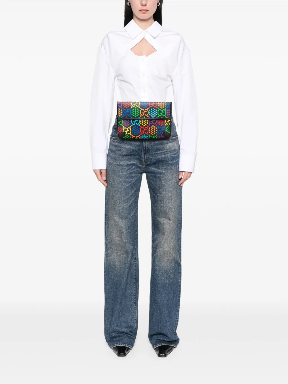 Gucci Pre-Owned 2016-2025 GG Supreme Psychedelic belt bag | Pre-Owned | Image 2