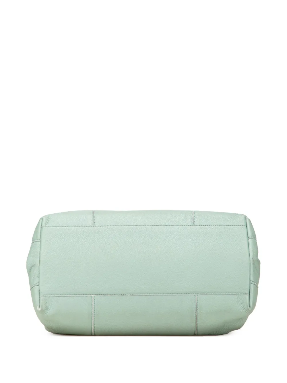 Pre-owned Bottega Veneta 2012-2025 Medium Cervo Roma Tote Bag In Green