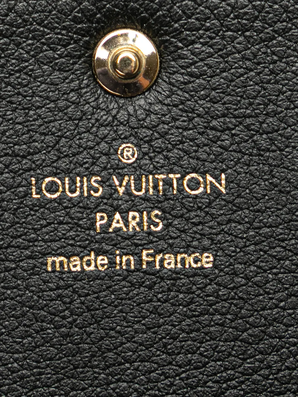 Pre-owned Louis Vuitton 2021-2025 Monogram Empreinte Business Card Holder In Black