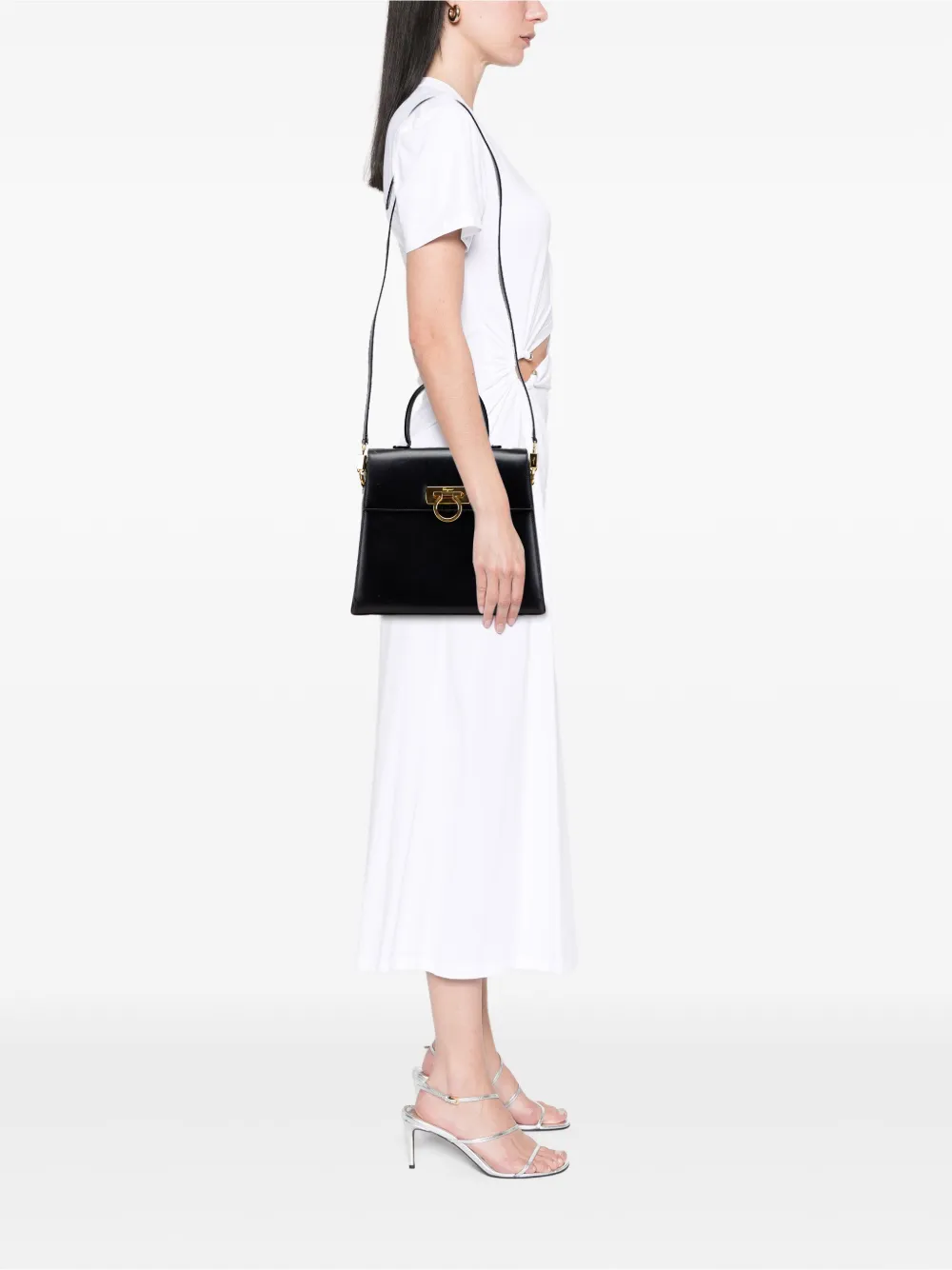 Ferragamo Pre-Owned 2010-2025 Leather Gancini satchel | Pre-Owned | Image 2