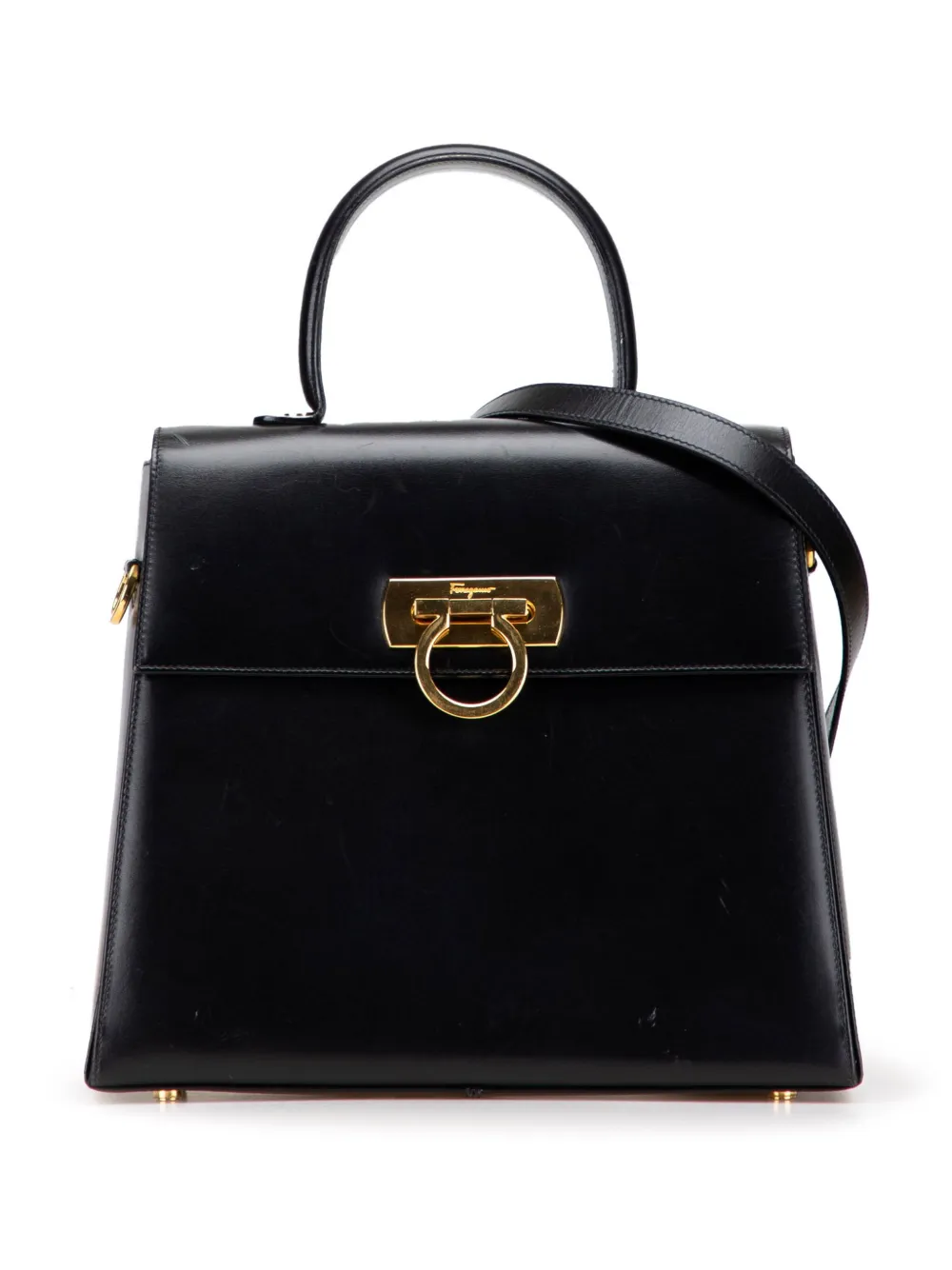 Ferragamo Pre-Owned 2010-2025 Leather Gancini satchel | Black | Image 1