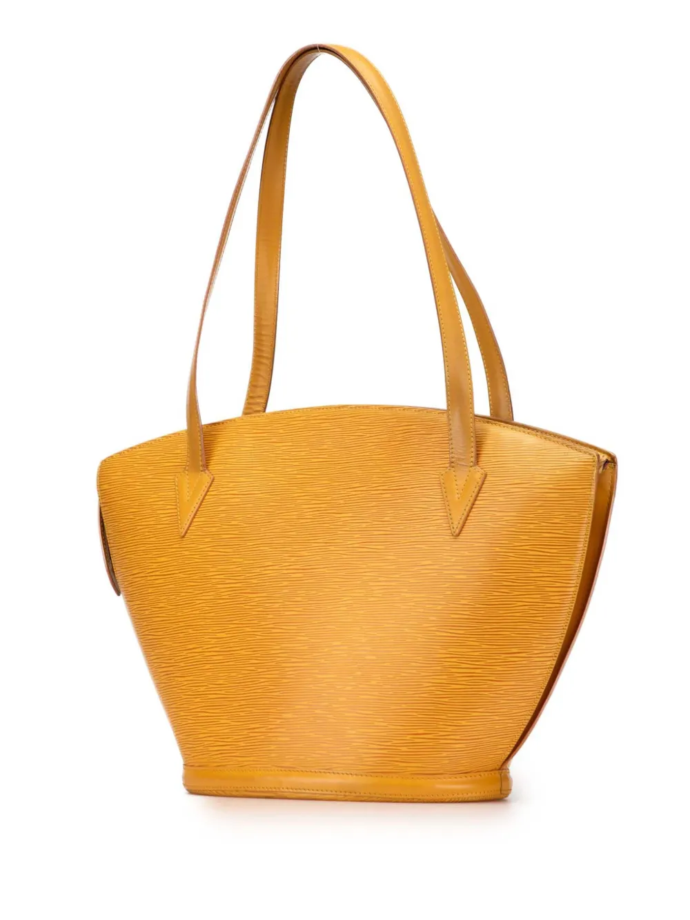 Pre-owned Louis Vuitton 1995 Epi Saint Jacques Pm Long Strap Shoulder Bag In Yellow