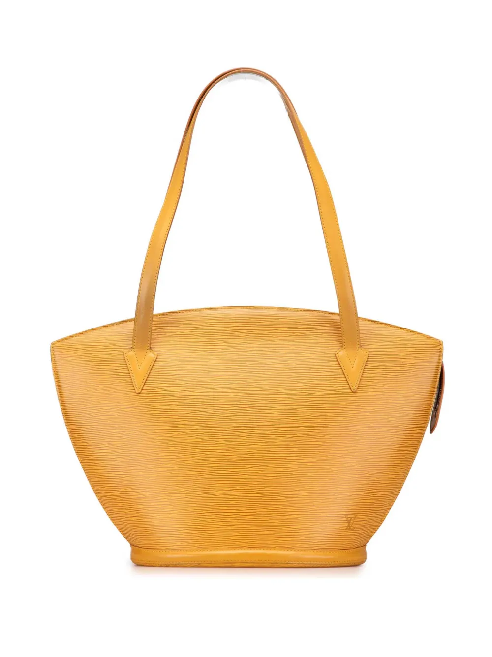 Pre-owned Louis Vuitton 1995 Epi Saint Jacques Pm Long Strap Shoulder Bag In Yellow