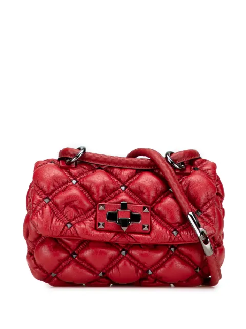 Valentino Garavani Pre-Owned Nappa Spikeme Flap 小号斜挎包（2018-2025年典藏款）