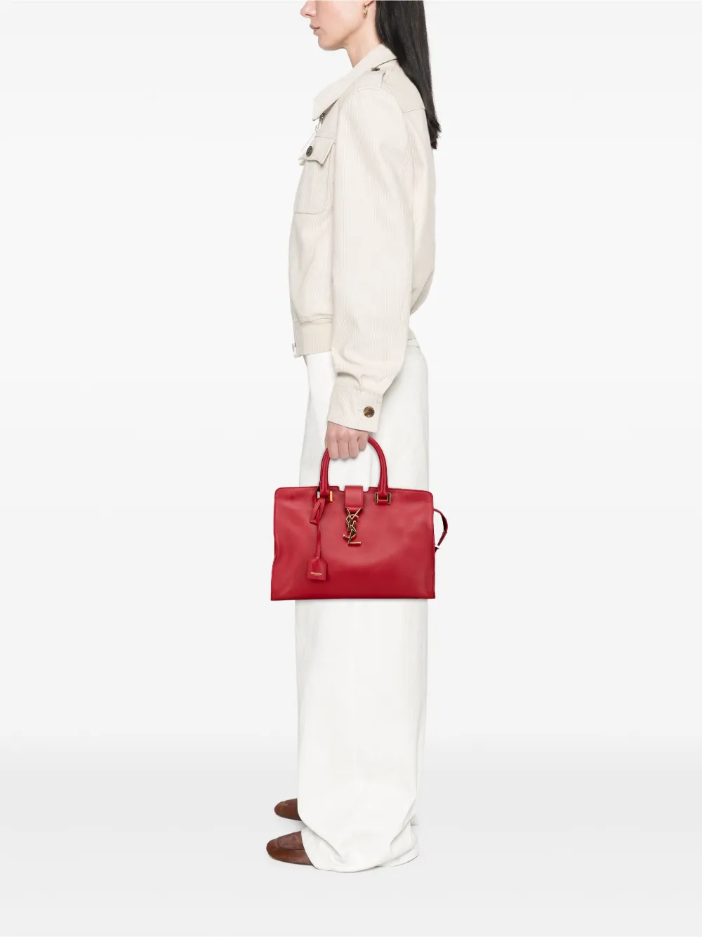 Saint Laurent Pre-Owned 2015 Small Calfskin Cabas Chyc satchel | Pre-Owned | Image 2