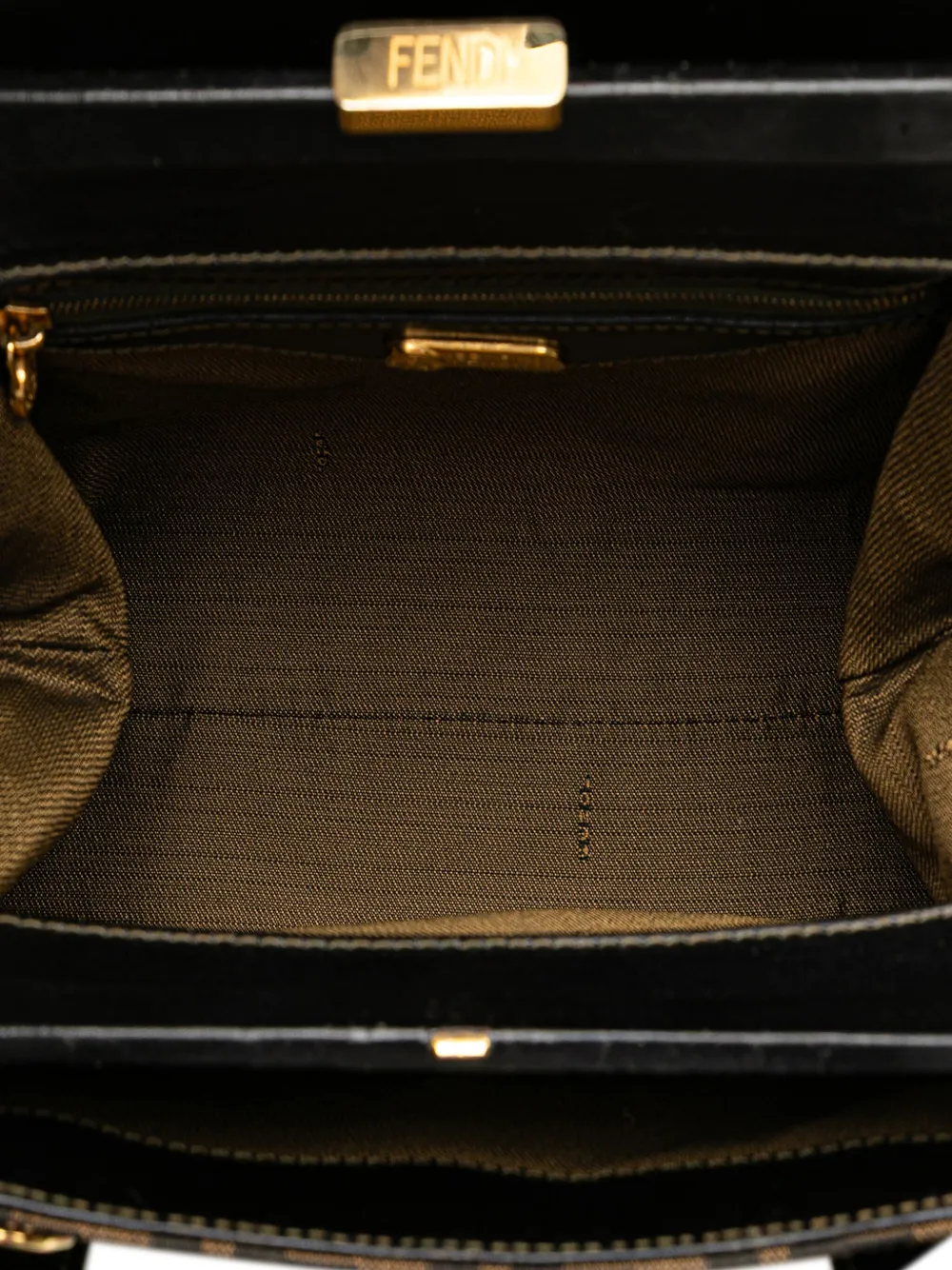 Pre-owned Fendi 20th Century Zucca Canvas Satchel In Brown