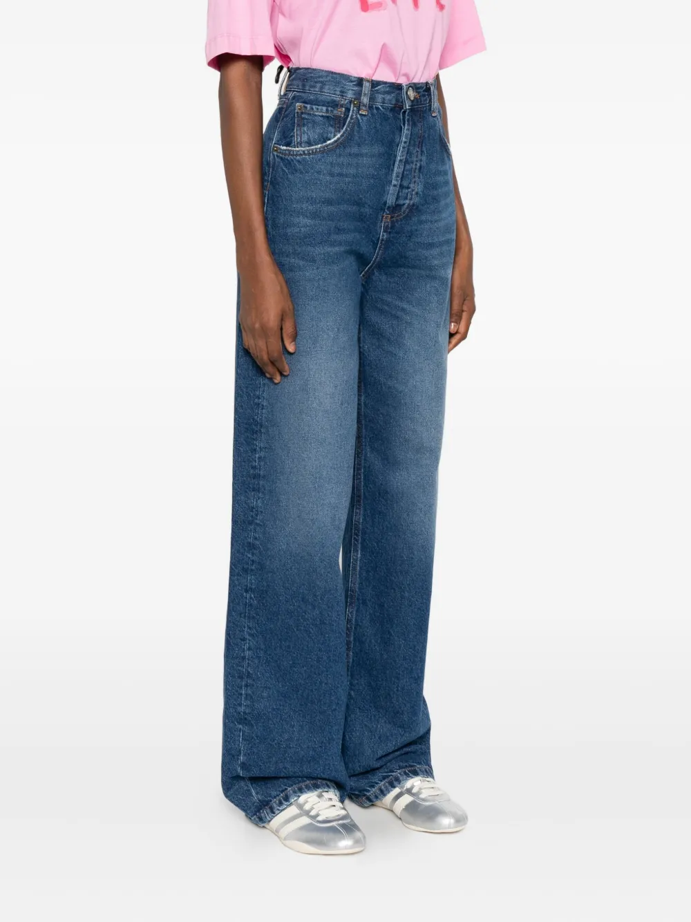 TWINSET Klassieke denim jeans Blauw