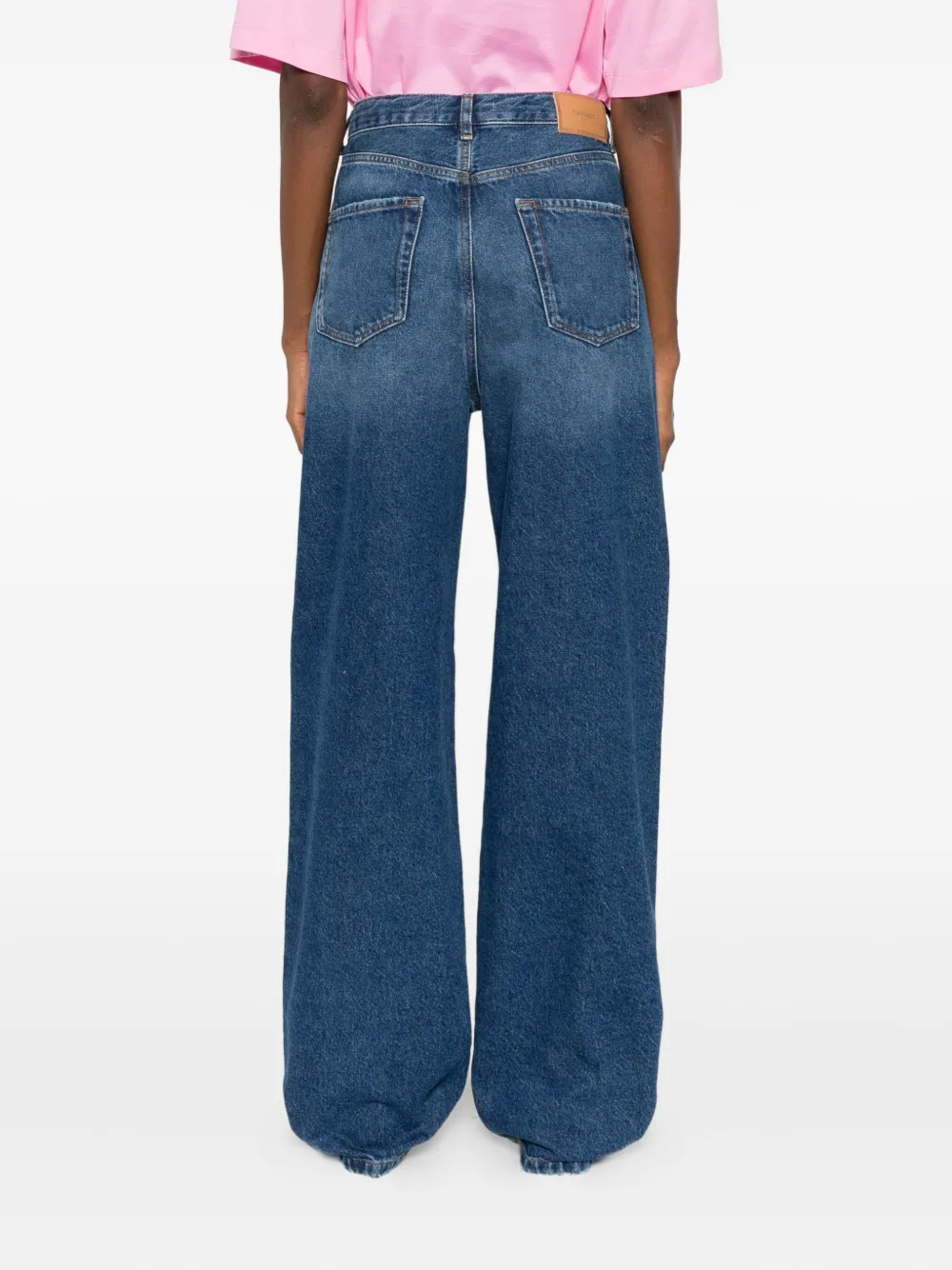 TWINSET Klassieke denim jeans Blauw