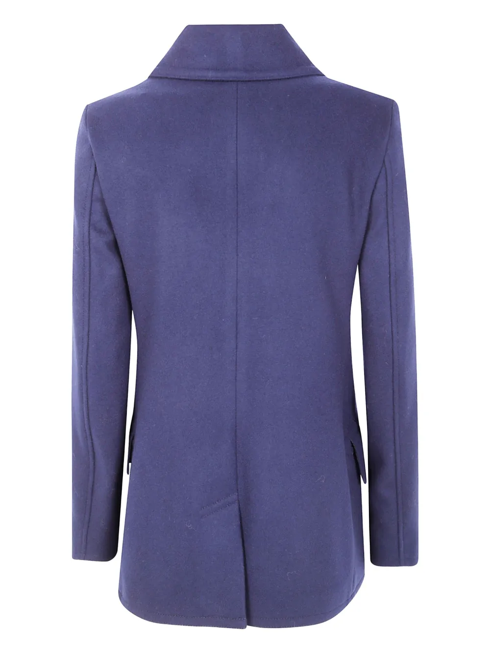 Polo Ralph Lauren Buttoned Wool-blend Peacoat In Purple