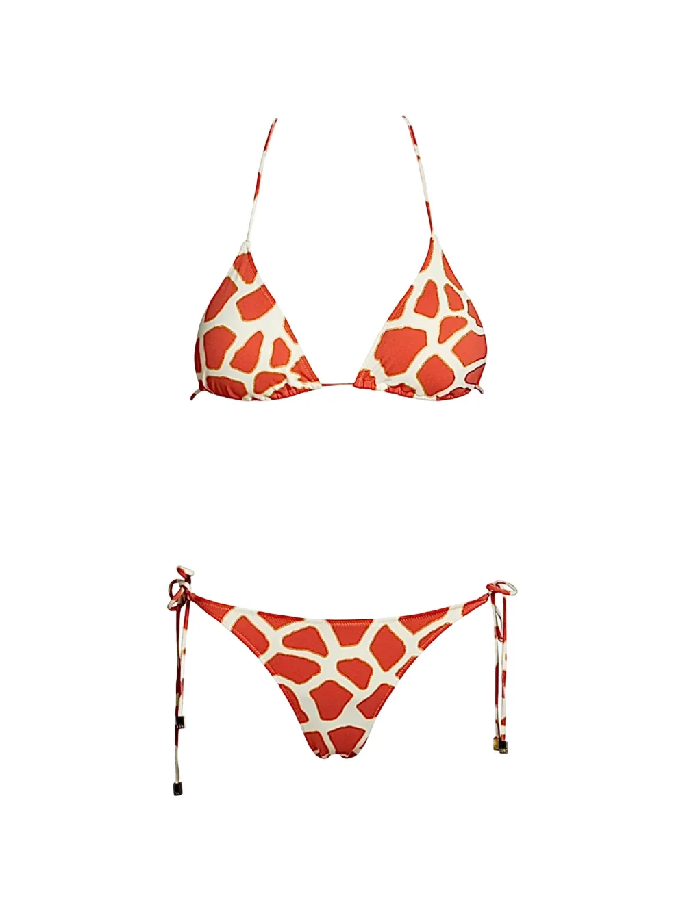 SOFIA ERHAN giraffe-print bikini - Arancione