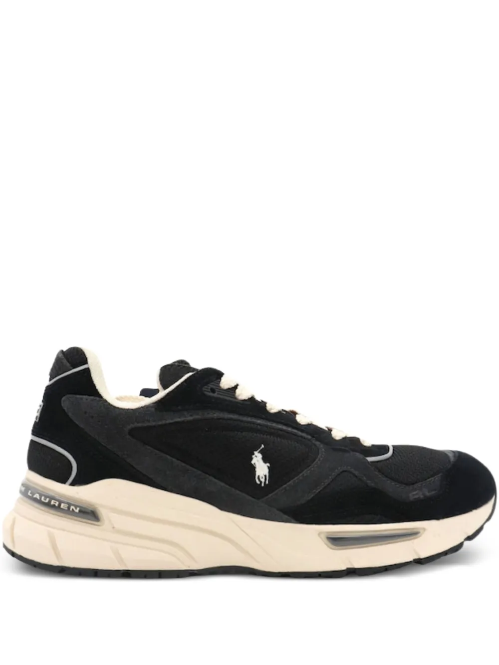 Polo Ralph Lauren Suède leren sneakers Zwart
