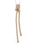 Angela Lago Clove Hitch rope-knot sterling silver necklace - Gold