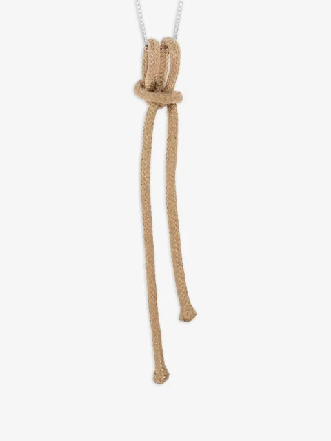 Angela Lago Clove Hitch rope-knot sterling silver necklace