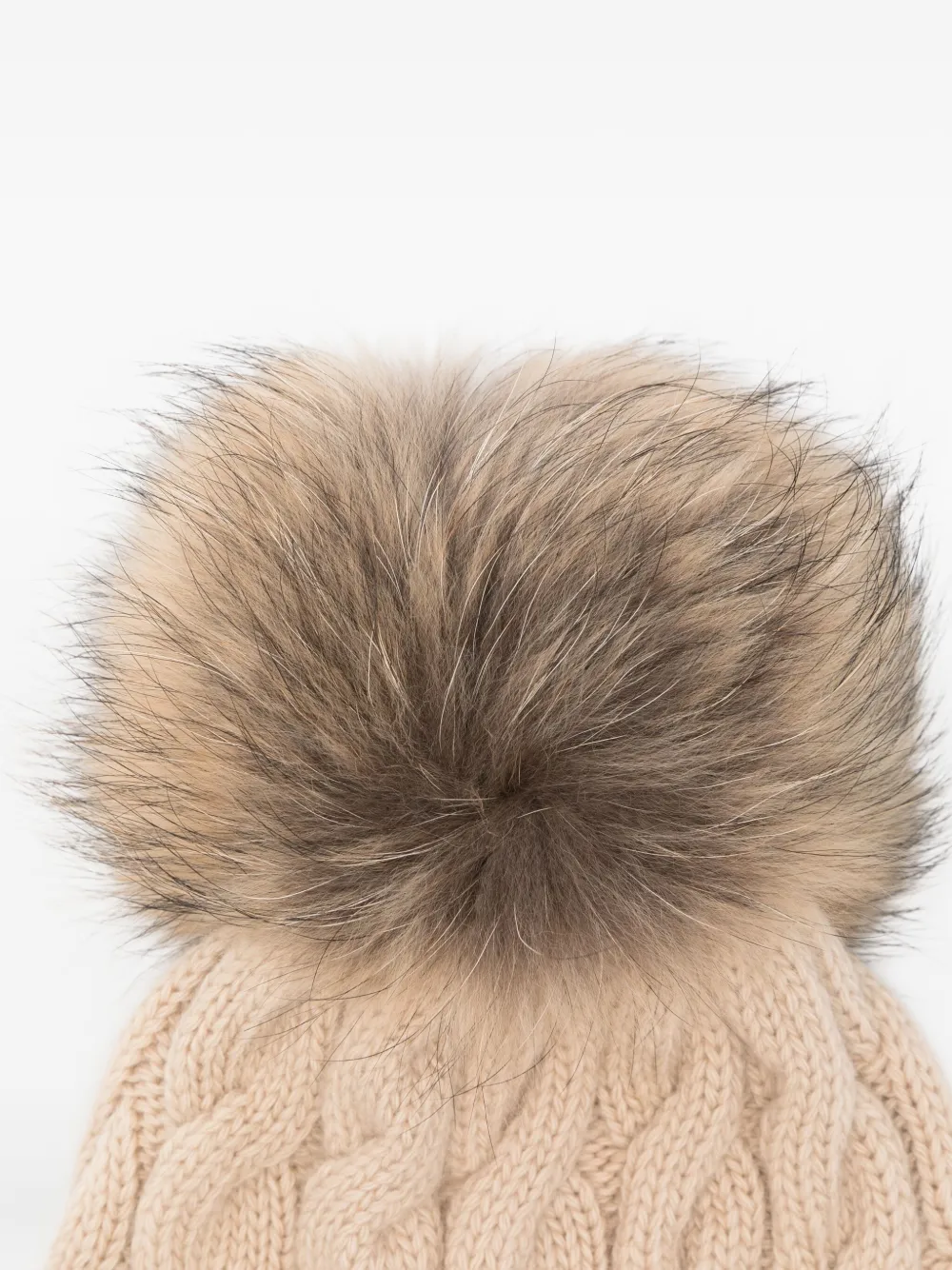 Il Gufo Cable-knit Beanie Hat In Neutral