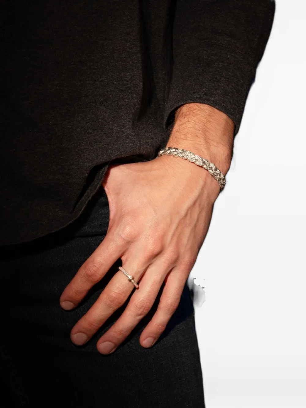 Angela Lago pulsera Torque Braid | Hombre | Image 2