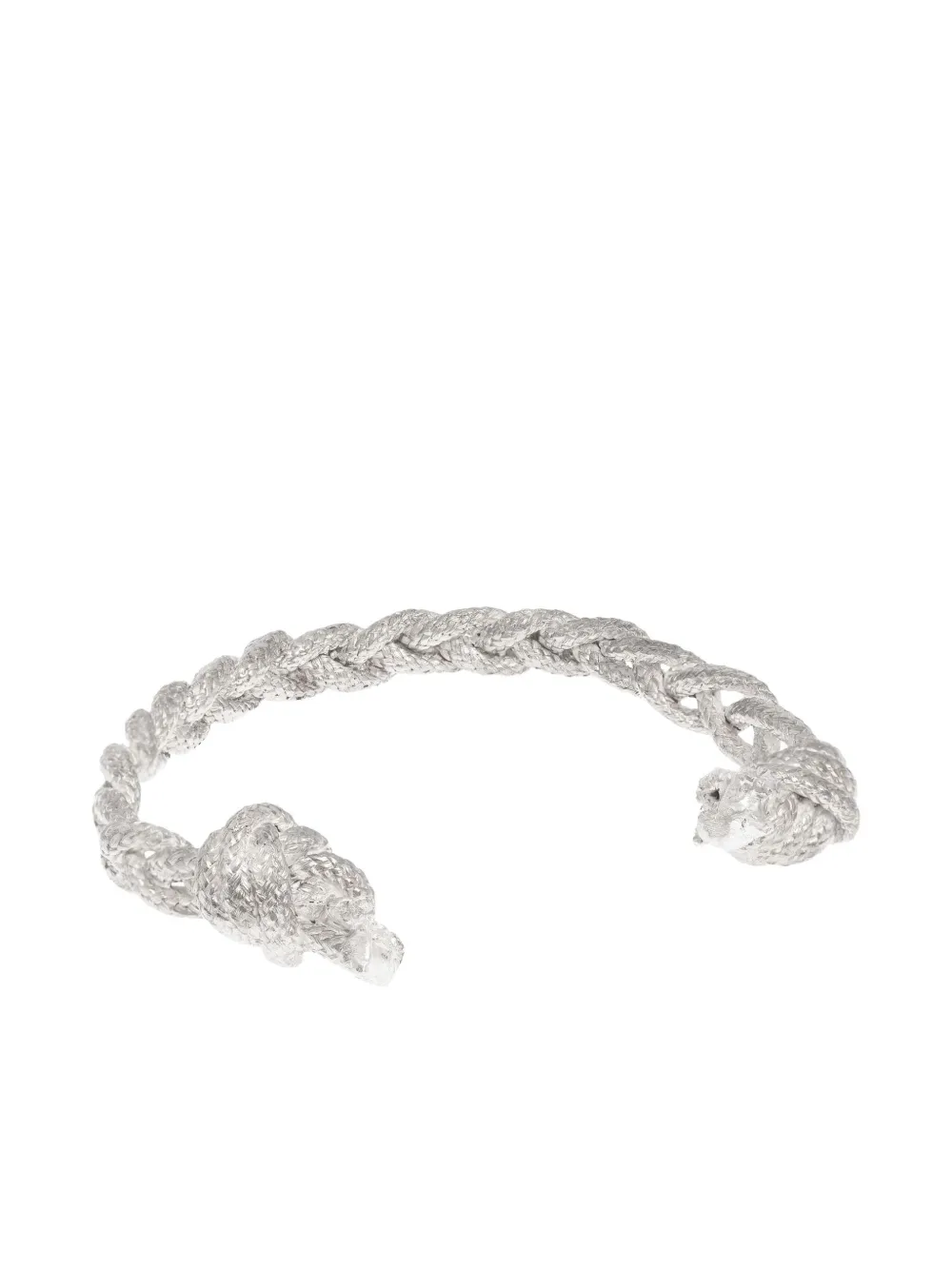 Angela Lago Torque Braid knot bracelet - Argento
