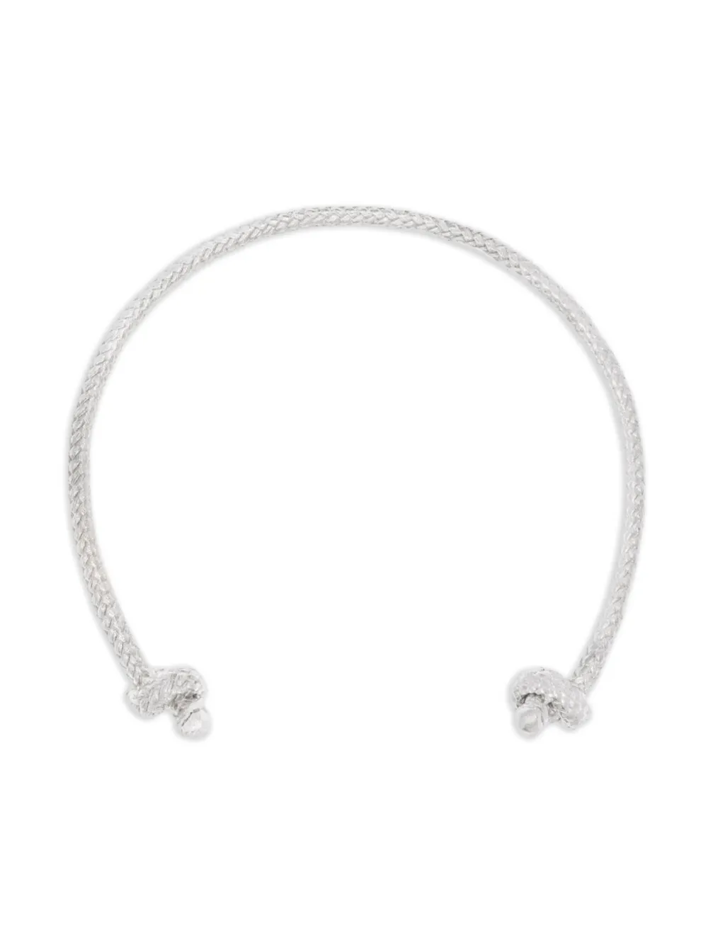 Angela Lago Atlantic Nautical Rope sterling silver bracelet - Argento