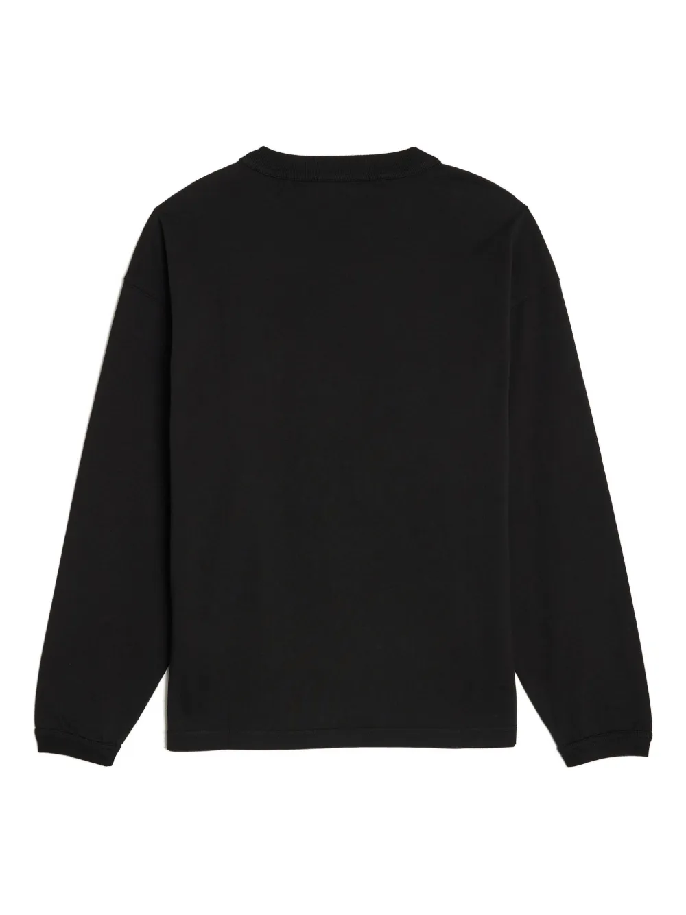 Stone Island long-sleeve organic cotton T-shirt - Zwart