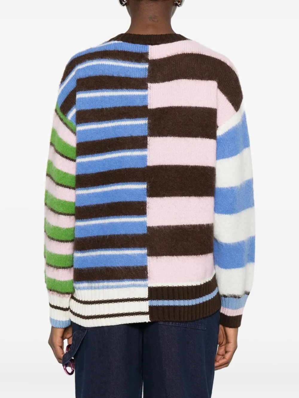 Stine Goya Gestreepte trui Bruin