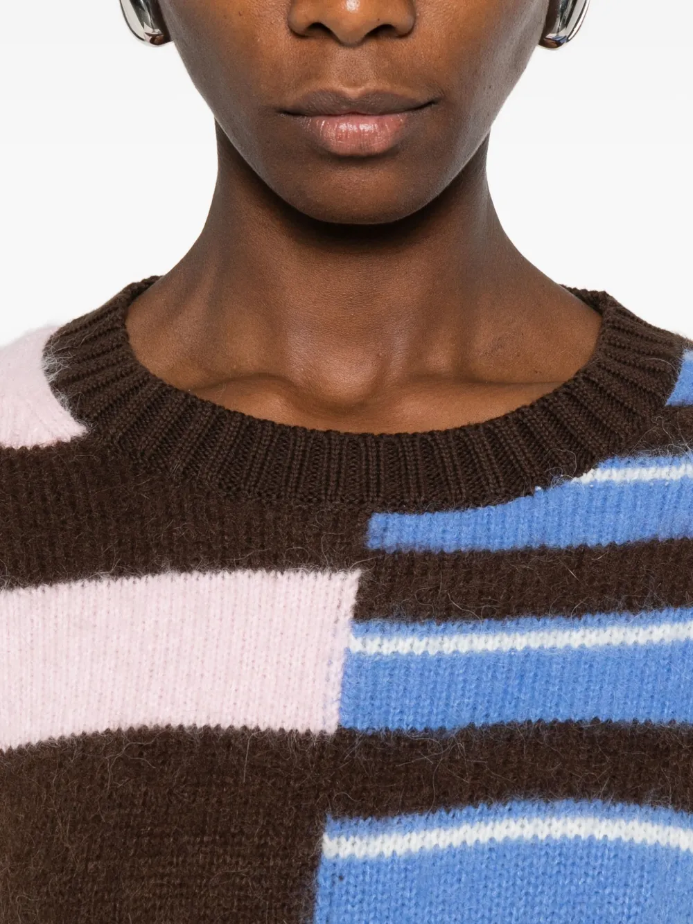 Stine Goya Gestreepte trui Bruin