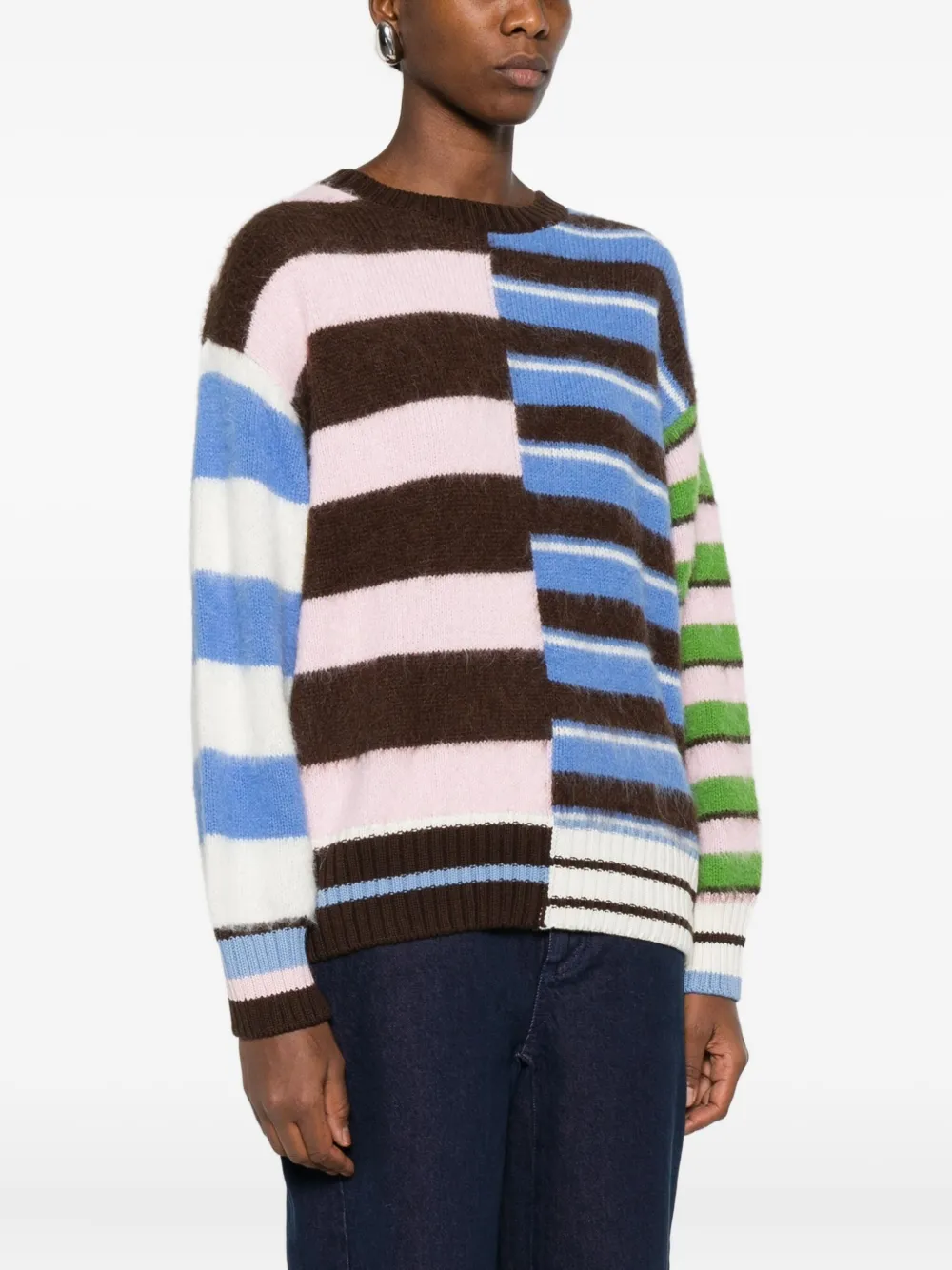 Stine Goya Gestreepte trui Bruin