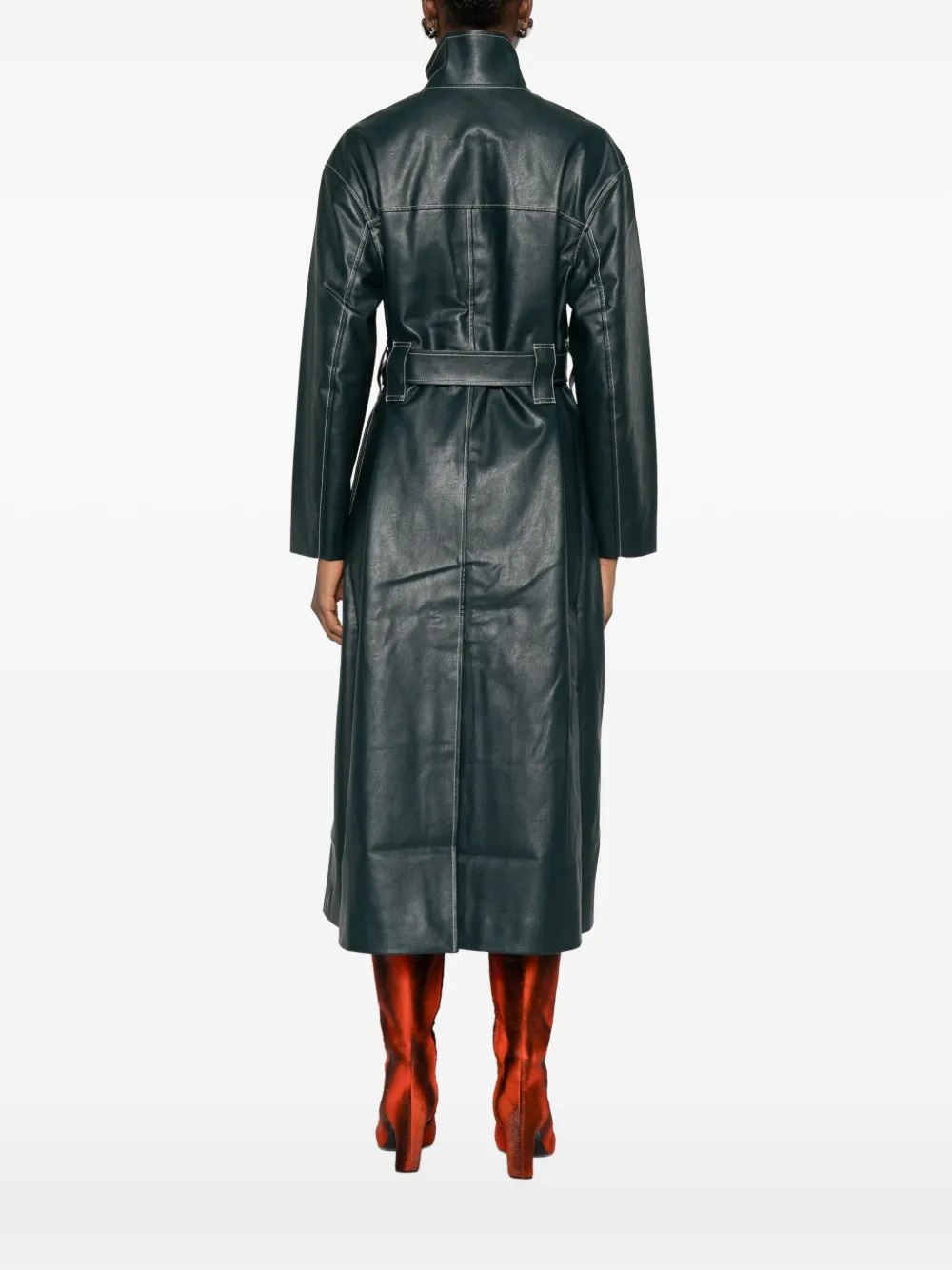 Stine Goya Jas met contrasterend stiksel Groen