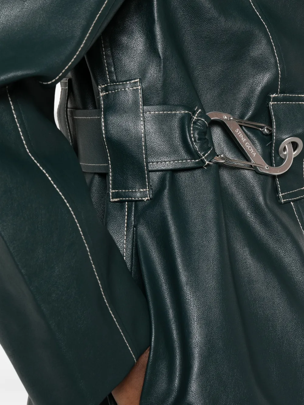 Stine Goya Jas met contrasterend stiksel Groen