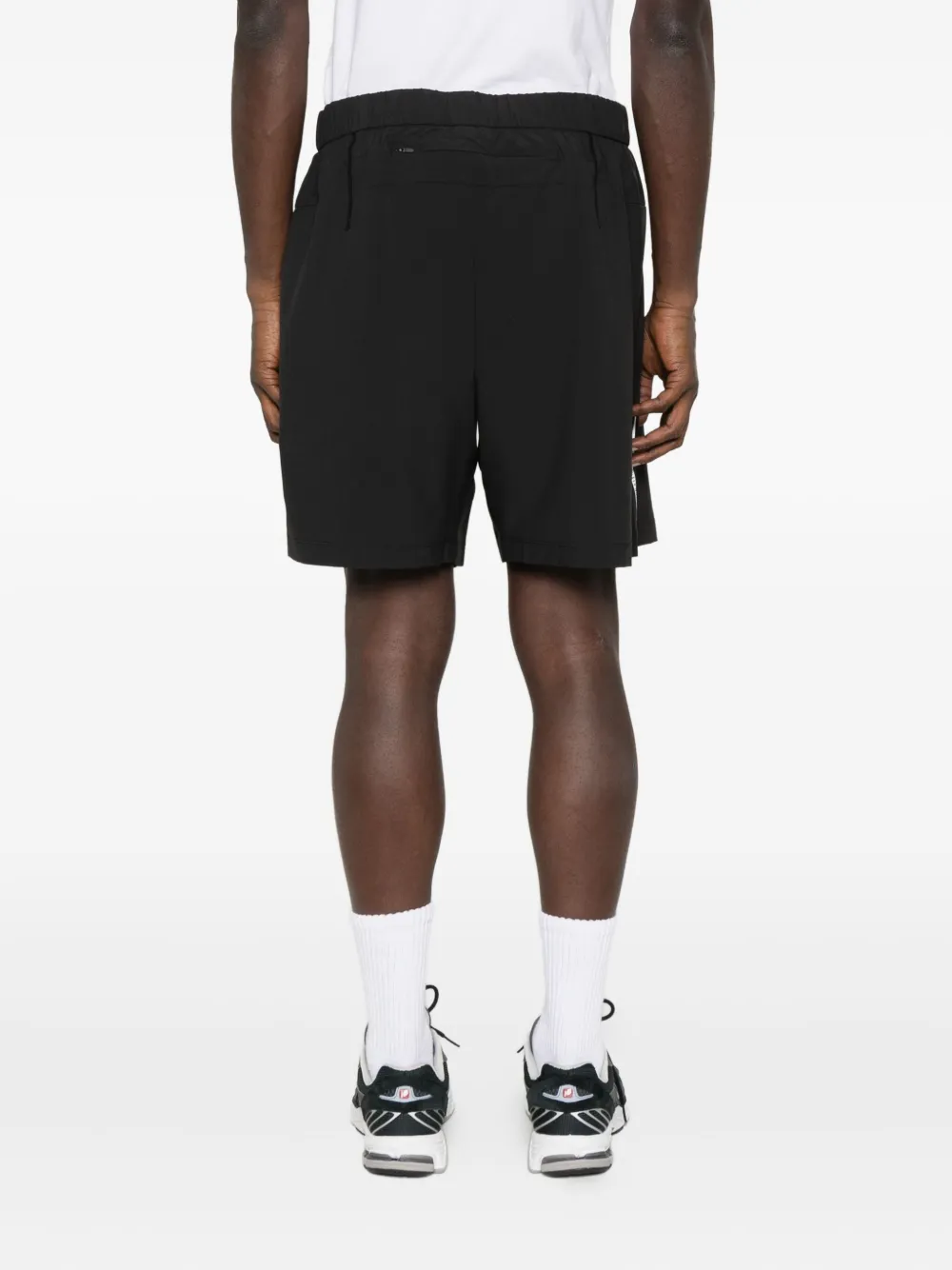 Calvin Klein Shorts met trekkoord en logodetail Zwart