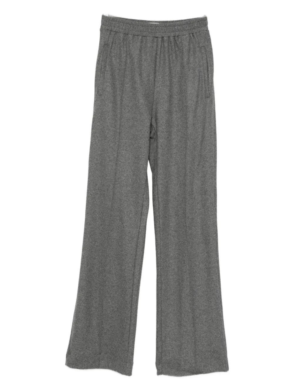 Bite Studios Elasticated-waist Straight Trousers In Gray