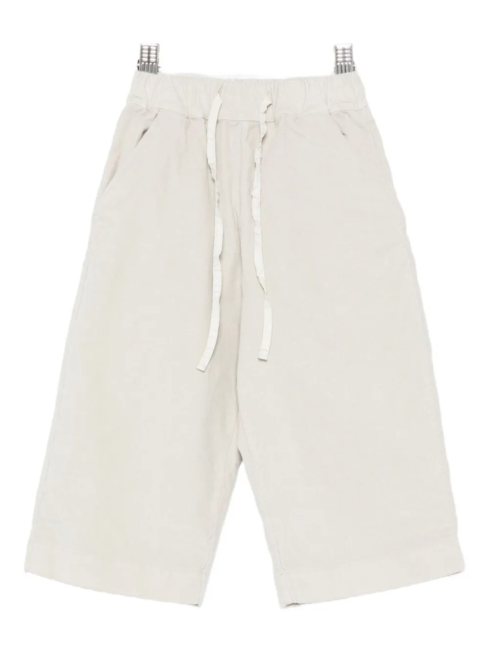 Album Di Famiglia Babies' Elasticated-drawstring Pants In Gray